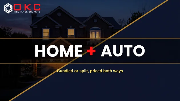 Home and auto insurance, bundled or split, priced both ways by OKC Insurance Brokers